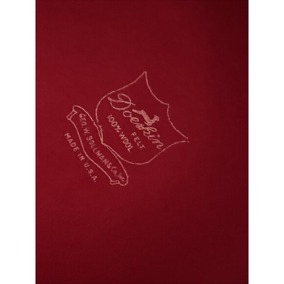 Vintage Doeskin Hat Felt Wool Red Bollman USA EUC O/S - Picture 5 of 6